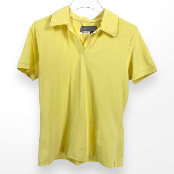 CUTTER AND BUCK Yellow Short Sleeve Polo T-Shirt - Picture 13 of 13